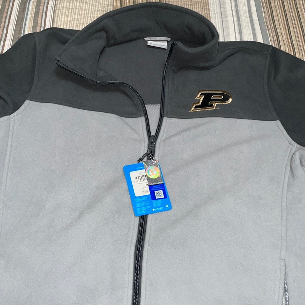 Dark&light grey CLG FlankerIII fleece Purdue Jacket never worn size MEDIUM